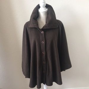 Cover Me brown poncho O/S